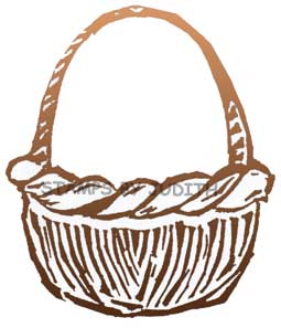 T-52 Lg. Carved Basket